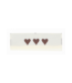Go Handmade Geweven labels MADE WITH LOVE - 50 x 11,5 mm - 10st