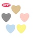 Scheepjes Set of 5 different colored silicone hearts SET 1
