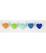 Scheepjes Set of 5 different colored silicone hearts SET 3
