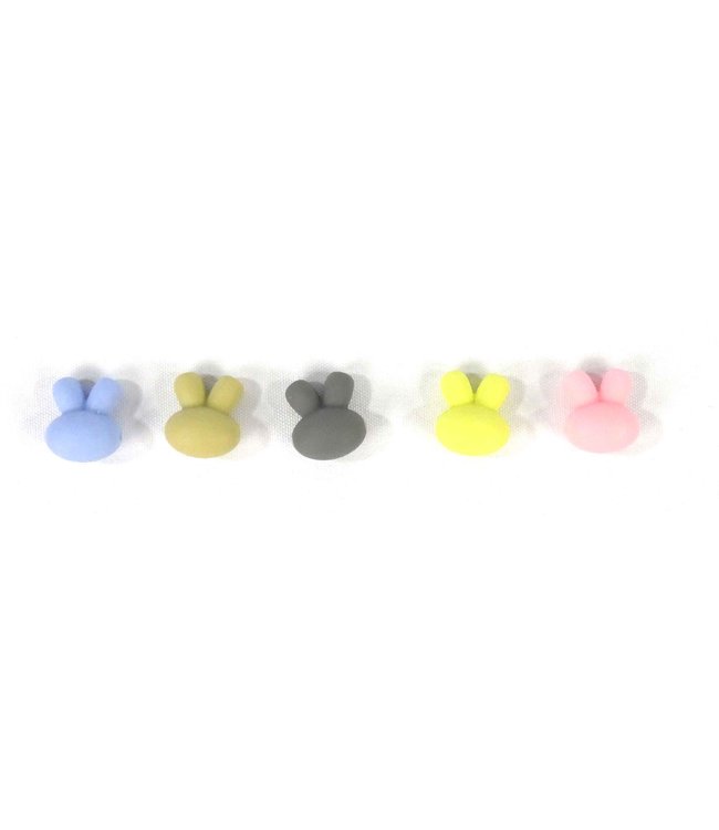 Scheepjes Set mit 5 verschiedenfarbigen Silikonhasen SET 1