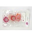 Scheepjes Set of 5 different colored silicone teethers shape flower - SET 2
