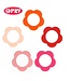 Scheepjes Set of 5 different colored silicone teethers shape flower - SET 2