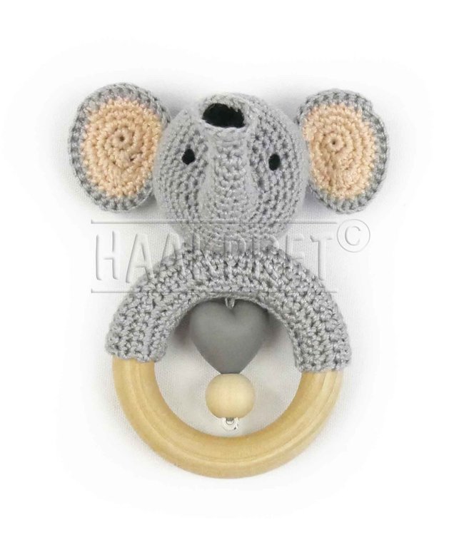 Scheepjes Set of 5 different colored silicone bunnies SET 1