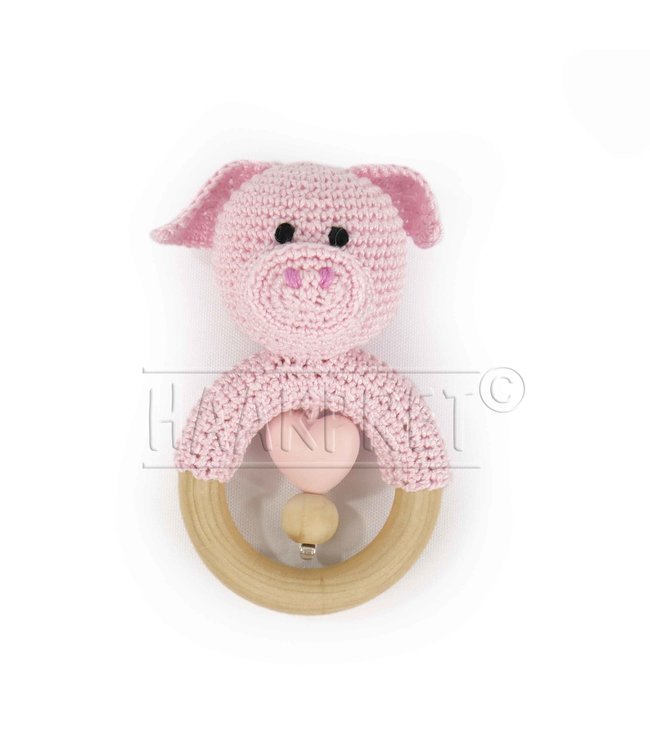 Scheepjes Set of 5 different colored silicone bunnies SET 1