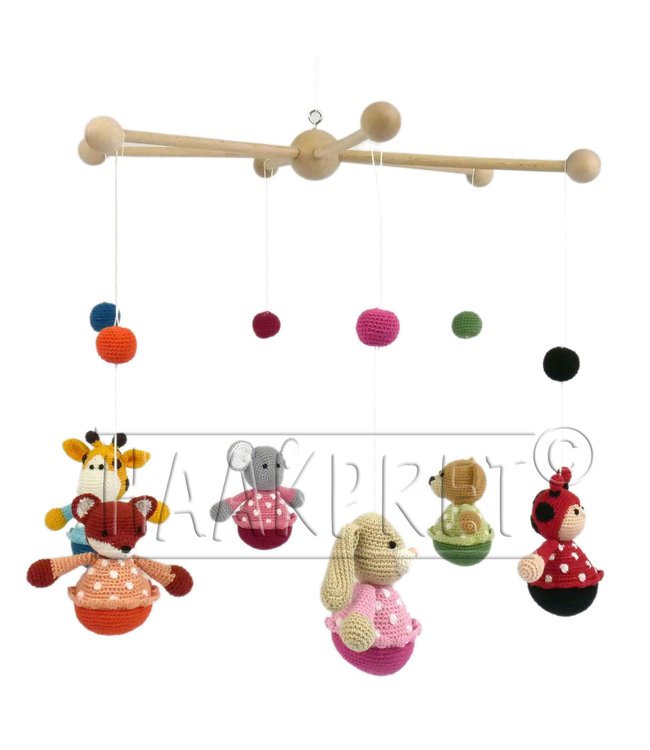 Go Handmade Ball hochet 24mm - 8pcs  - gris