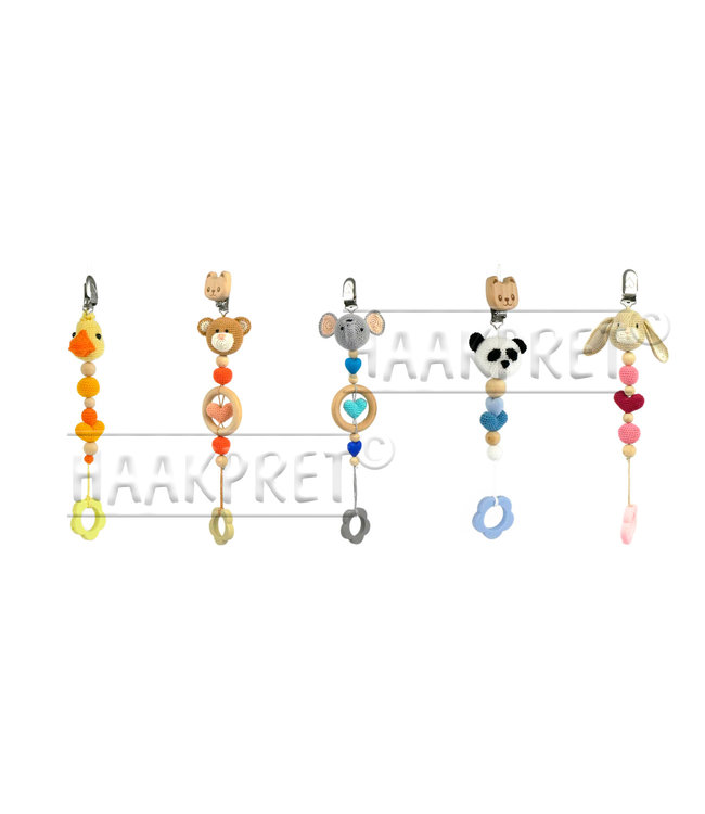 Scheepjes Lot de 5 coeurs en silicone de couleurs différentes SET 1