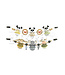 Go Handmade Schnullerclip-Set von 2 - 12 mm