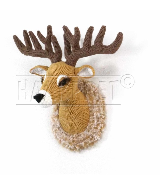 Haakpret Cupid trophy wanddeko - German crochet description A5