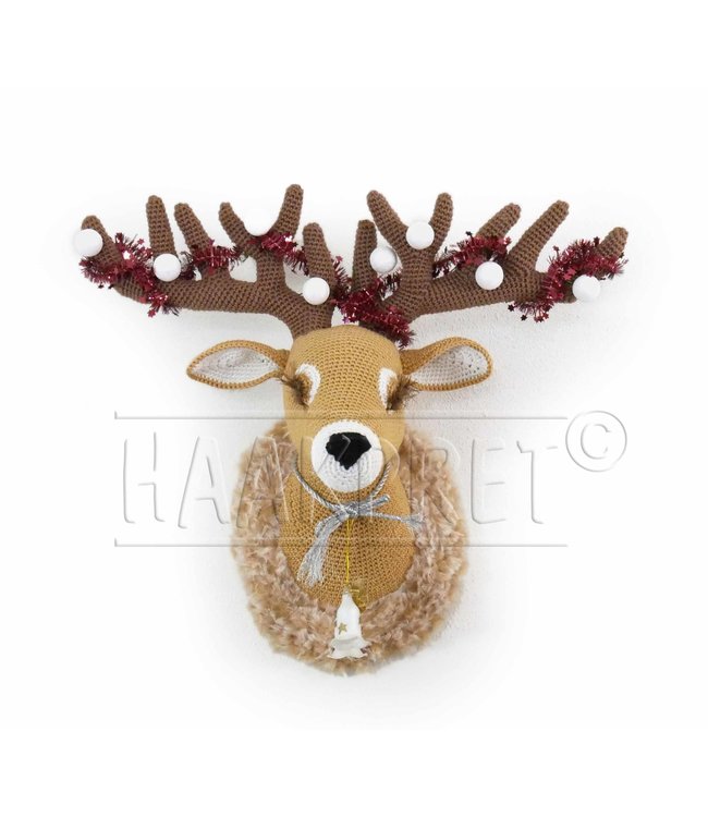 Haakpret Cupid trophy wanddeko -  description du crochet allemand A5