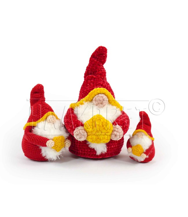 Haakpret Kobus Kerstkabouter - Niederländische Häkelanleitung A5