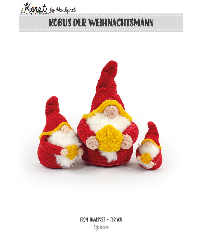 Haakpret Kobus Kerstkabouter - description du crochet néerlandais A5