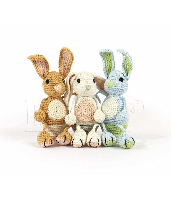 Haakpret Keesie Konijn eierwarmer - description du crochet néerlandais A5