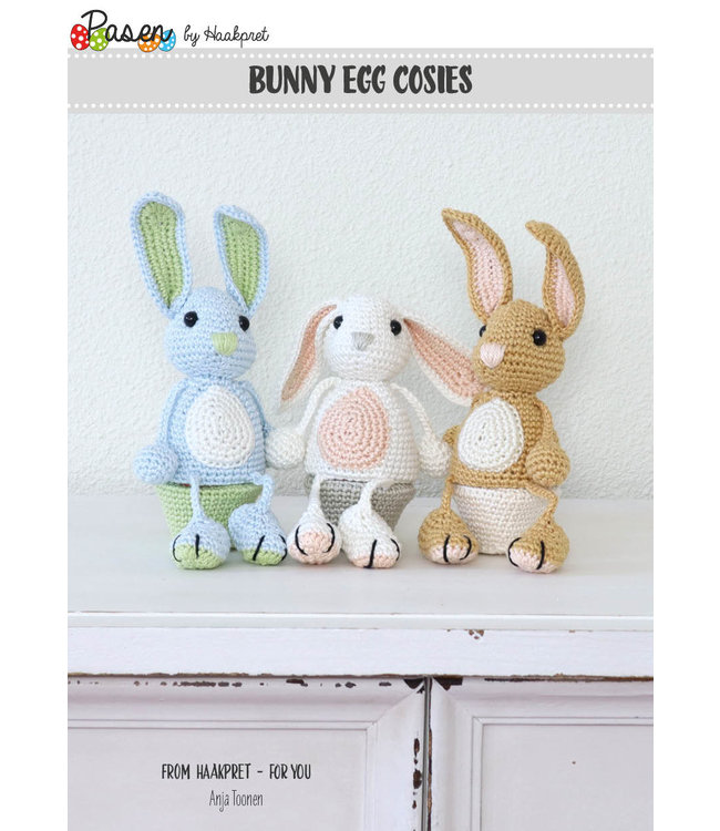 Haakpret Keesie Konijn eierwarmer - description du crochet néerlandais A5