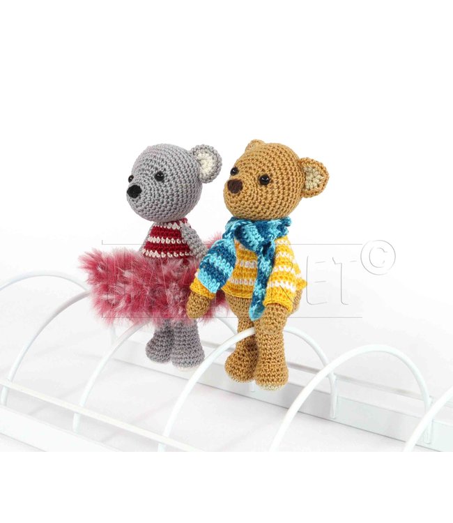 Haakpret Nr. 1 Knijpertje Beer - werkbeschrijving A5 - Nederlands