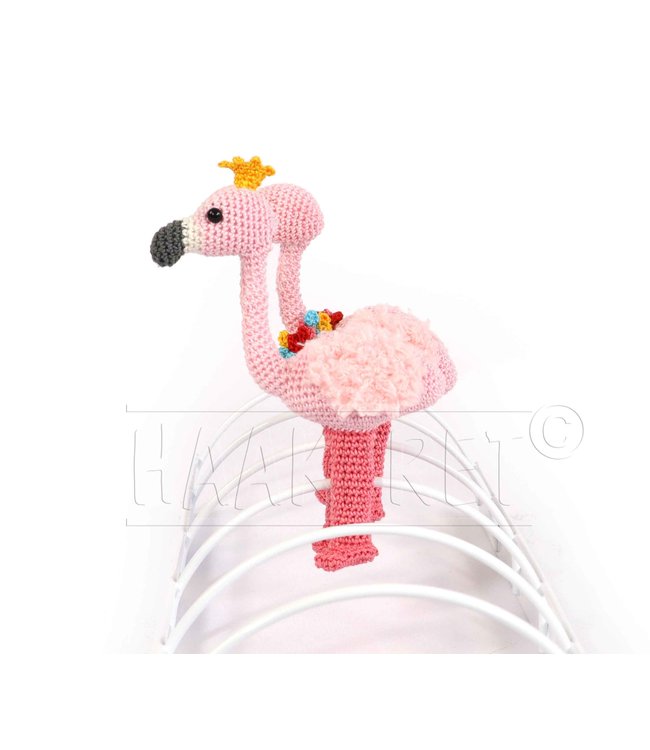 Haakpret Nr. 2 Knijpertje Flamingo - description du crochet néerlandais A5