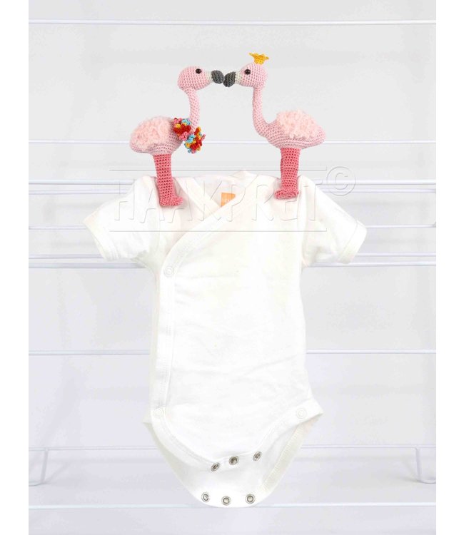 Haakpret Nr. 2 Knijpertje Flamingo - description du crochet néerlandais A5