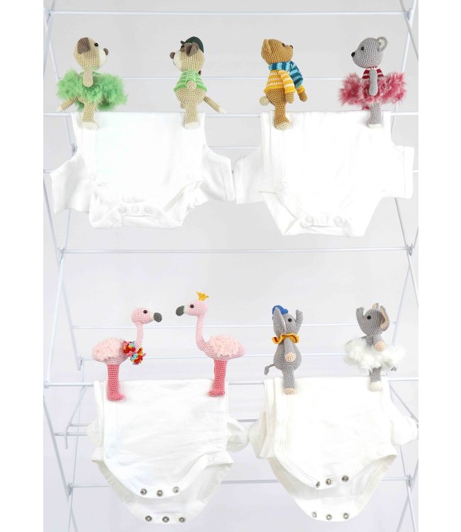 Haakpret Nr. 4 Knijpertje Hond - Dutch crochet description A5