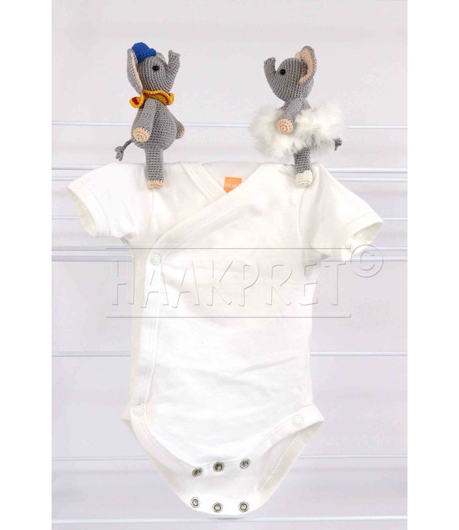 Haakpret Nr. 3 Knijpertje Olifant - werkbeschrijving A5 - Nederlands