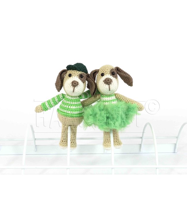 Haakpret Nr. 4 Knijpertje Hond - Dutch crochet description A5