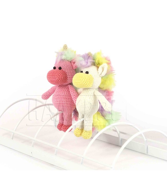 Haakpret Nr. 5 Knijpertje Eenhoorn - description du crochet néerlandais A5