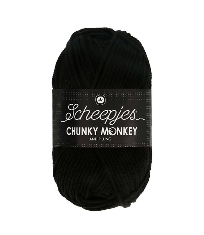 Scheepjes Chunky Monkey 100g - 1002 black