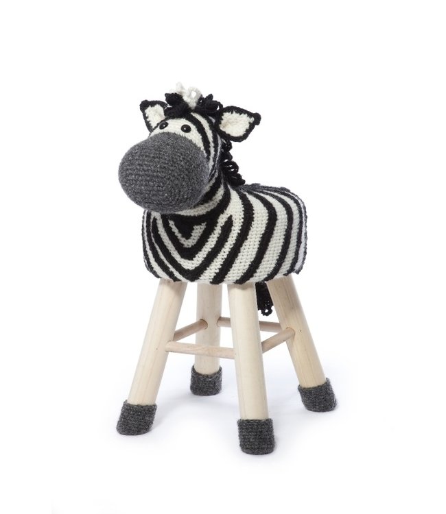 Haakpret Pakket Zebra - alternatief garen 50%  wol