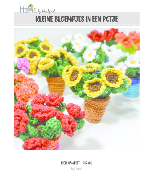 Haakpret Blumentopf mit kleine Blumen