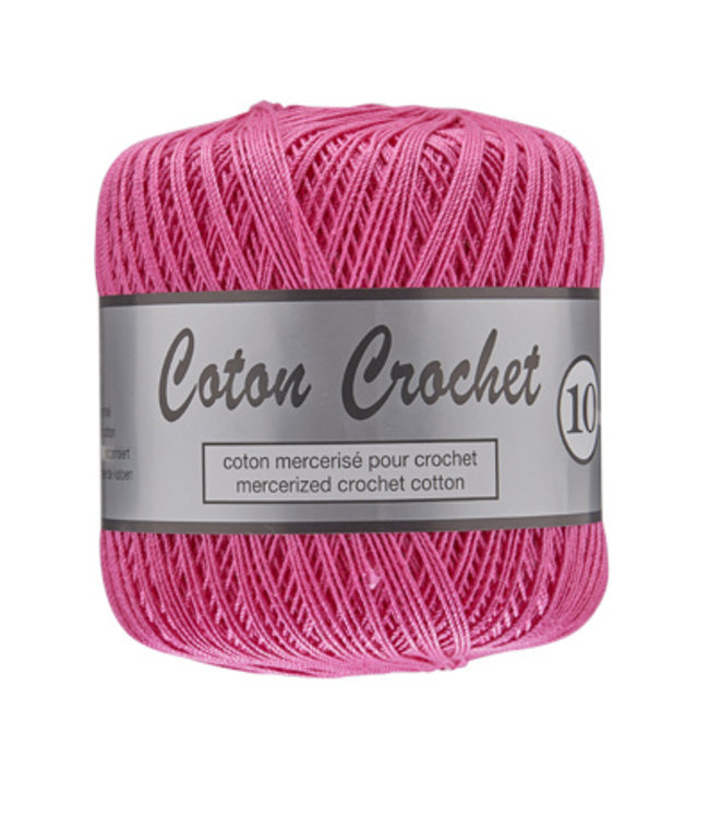 Lammy Yarns Coton Crochet no 10 - 50g - 020 cyclaam roze