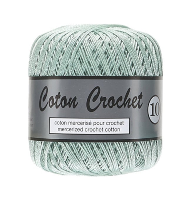 Lammy Yarns Coton Crochet no 10 - 50g - 074 licht antiek groen