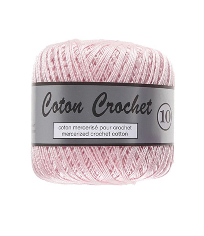 Lammy Yarns Coton Crochet no 10 - 50g - 370 licht roze