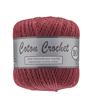 Lammy Yarns Coton Crochet no 10 - 50g - 728 roodbruin