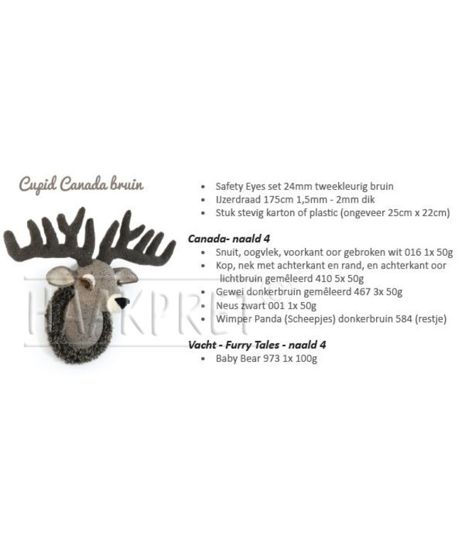 Haakpret Cupid trophy wandbord description du crochet néerlandais A5 - Néerlandais