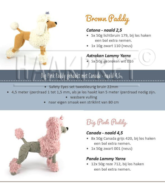 Haakpret Composez-vous: Big Pink Paddy Poodle