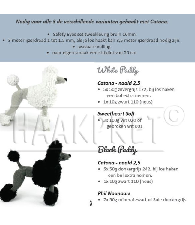 Haakpret Compose yourself: Paddy Poodle brown