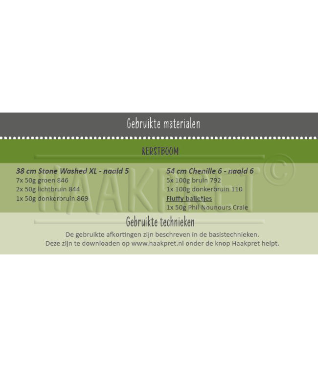 Haakpret Arbre de Noël A5 (néerlandais)