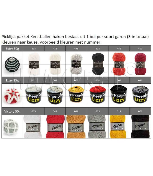Haakpret Kerstballen Haken A5