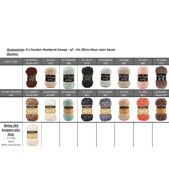 Haakpret Kussenhoes Multicolor streep A5