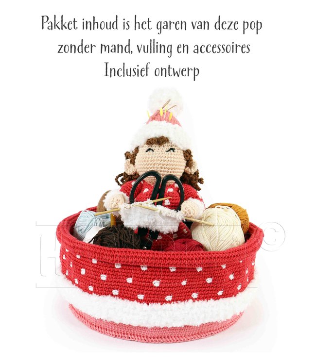 Haakpret Yarn package Crea Bea winter including design (Dutch)