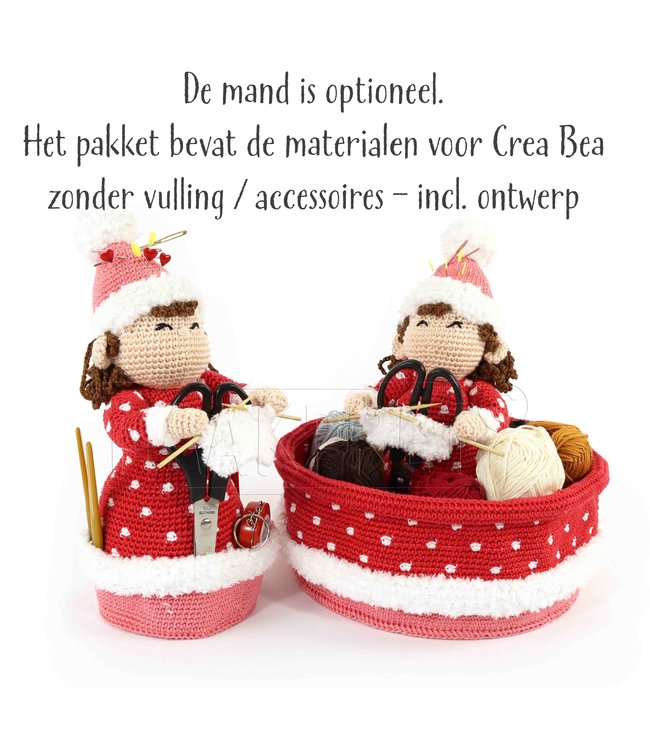 Haakpret Yarn package Crea Bea winter including design (Dutch)