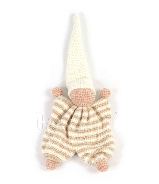 Haakpret Yarn package Sabbeltje ecru including design (Dutch)