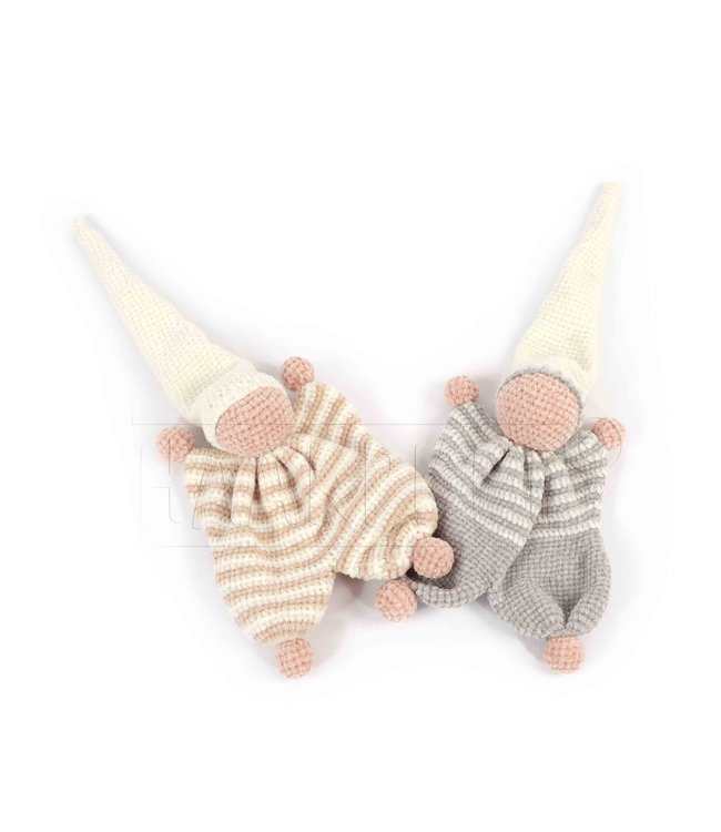 Haakpret Yarn package Sabbeltje ecru including design (Dutch)