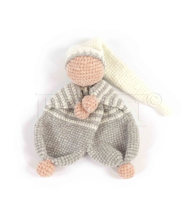 Haakpret Yarn package Sabbeltje gray including design (Dutch)