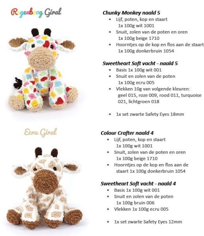 Haakpret Girall Giraffe Design A5 (Dutch)   - Anja Toonen