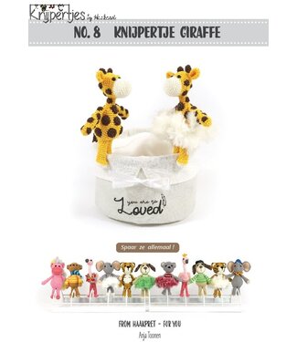 Haakpret Nr. 8 Knijpertje Girafe - description du crochet néerlandais A5