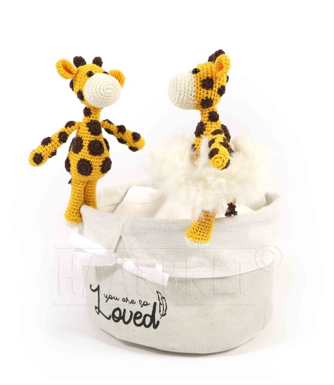 Haakpret Nr. 8 Knijpertje Giraffe - Dutch crochet description A5