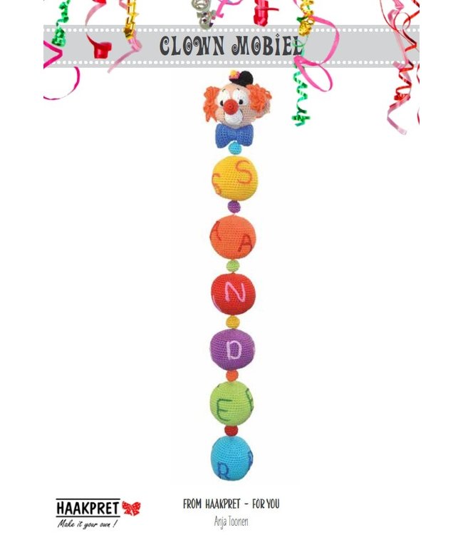 Haakpret Design Clown Mobile A5 - Dutch