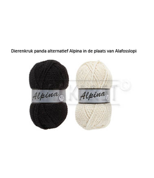 Haakpret Package Panda - alternative yarn 50%  wool