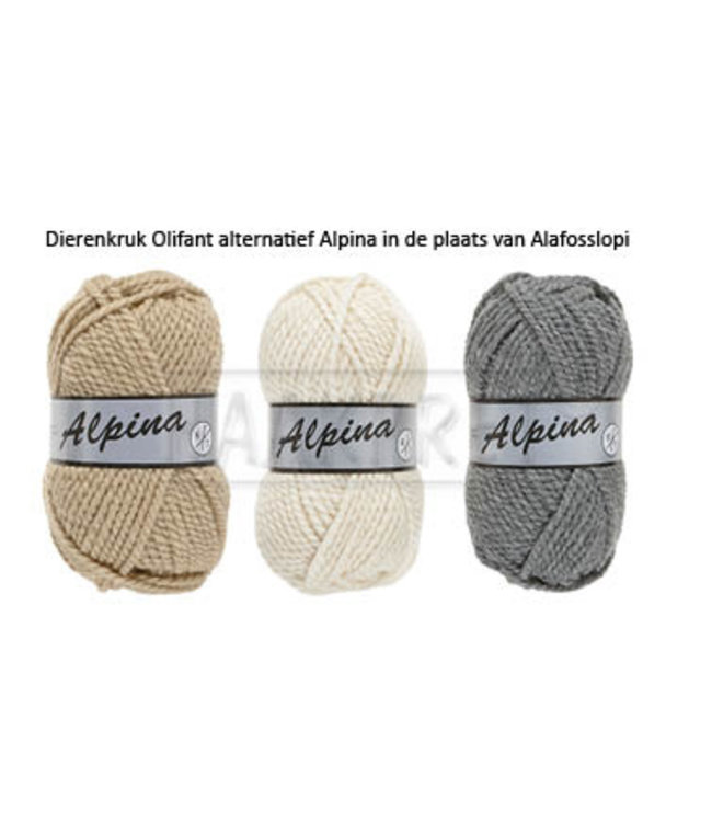 Haakpret Paquet l'éléphant - fil alternatif 50% laine