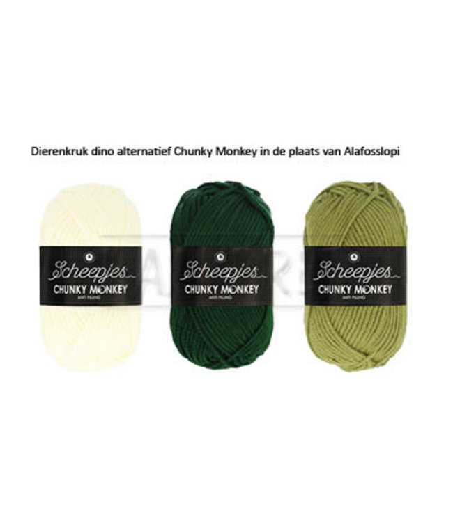Haakpret Package Dino - alternative yarn without wool