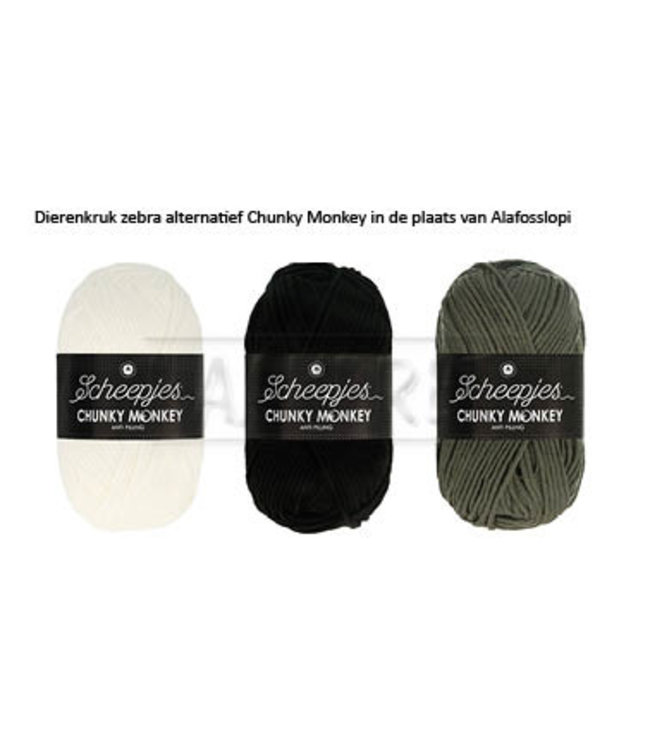 Haakpret Package Zebra - alternative yarn without wool